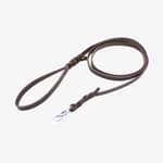 hundkoppel läder 14mm brun