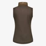 Blaser Dam Fleece Vest Kora Mörkbrun Bak