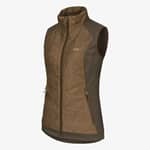 Blaser Dam Fleece Vest Kora Mörkbrun Vänster