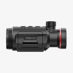 Sidovy av Hikmicro Thunder 3.0 TH35C thermal clip-on monterad i en kompakt svart enhet.