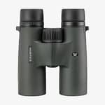 Vortex Triumph 10x42 kikare sedd framifrån med grön gummibeavering