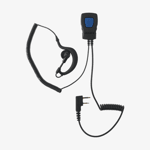 Lafayette inre miniheadset för Zodiac One och Hunter jaktradio med öronbygel, mikrofon och dubbelstift.