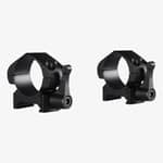 Hawke stålringar 30 mm QD för Weaver- och Picatinny-skena, visade framifrån