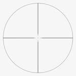 Vy genom Vortex Crossfire II 1-4x24 med V-Brite riktmedel och röd mittpunkt