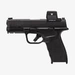 Vortex Defender-CCW enclosed solar rödpunktsikte monterat på en pistol i sidovy
