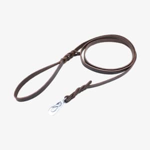 hundkoppel läder 14mm brun