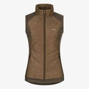 Blaser Dam Fleece Vest Kora Mörkbrun
