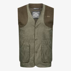 Blaser Herrväst Vintage Wing Olivgrön Melange Svart