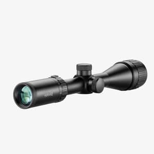 Hawke Vantage 3-9x40 AO kikarsikte sett snett bakifrån med fokus på okular och justeringsvred