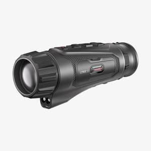 Hikmicro Lynx LQ35L 3.0 termisk monokular sedd snett framifrån mot vit bakgrund