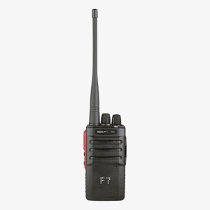 Hunter F7 155Mhz jaktradio sedd framifrån med antenn och reglage
