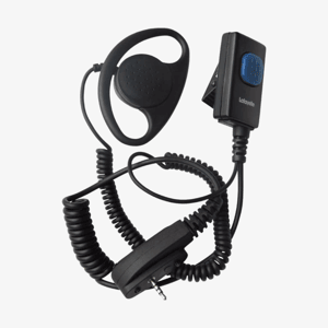 Lafayette miniheadset med yttre öronmussla och PTT-knapp för Zodiac Team Pro Plus jaktradio.