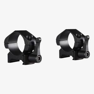 Hawke stålringar 30 mm QD för Weaver- och Picatinny-skena, visade framifrån
