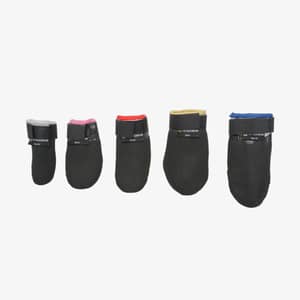 VIP Dogwear Dragråttan silikon-gummerade hundsockor i fem storlekar, XS till XL, visade framifrån