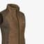 Blaser Dam Fleece Vest Kora Mörkbrun Detalj
