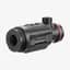 Hikmicro Thunder 3.0 TH35C termisk clip-on visad ur en bakre vinklad vy som visar okulardelen och kontrollknappar.