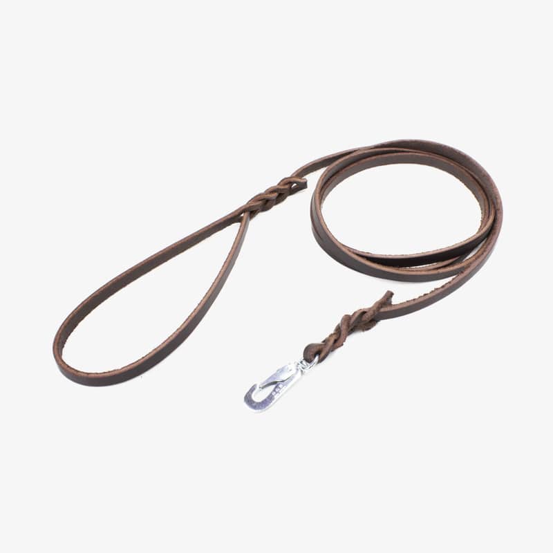 hundkoppel läder 9mm brun hundkoppel läder 9mm brun