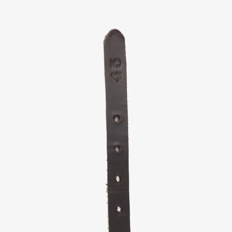 hundhalsband läder 14mm brun hål