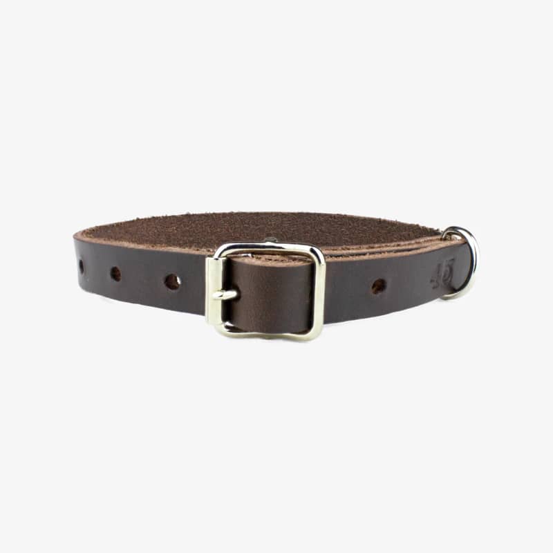 hundhalsband läder 14mm brun hundhalsband läder 14mm brun