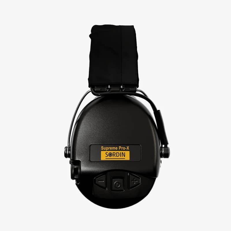 Sordin SUPREME PRO X BLACK-BLACK vänster