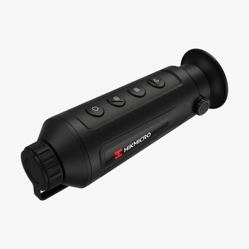 hikmicro Lynx Pro LH19 vänster sida med lock