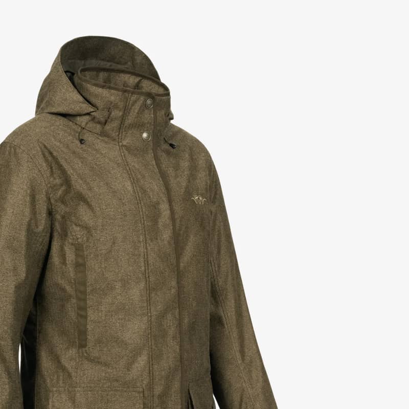 Blaser Dam Vintage Jacka Celine Mörkbrun Melange Detalj