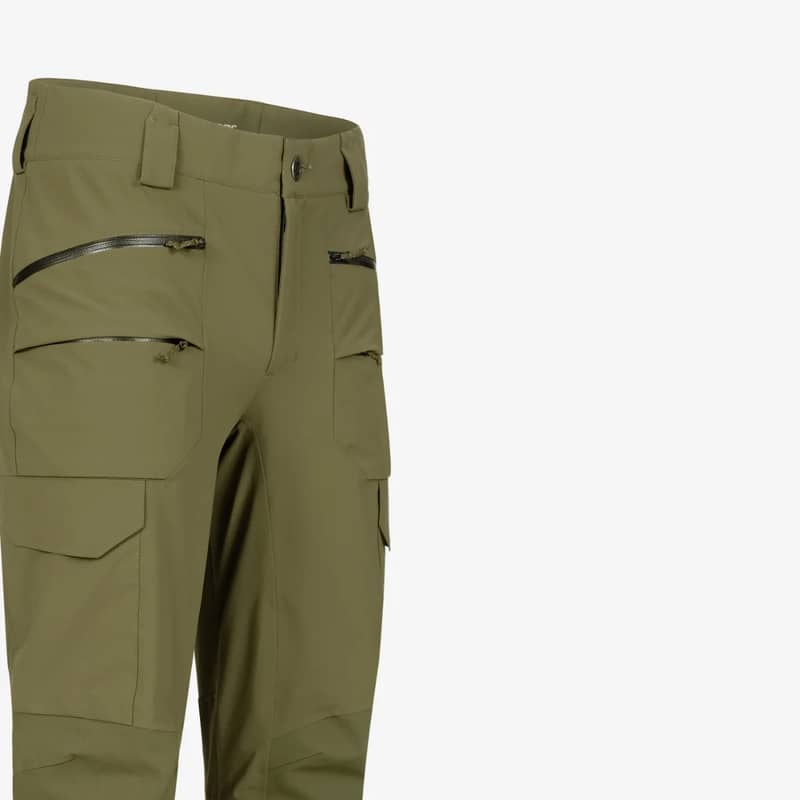 Blaser Herrbyxor Strike WP Mörk Olivgrön Detalj
