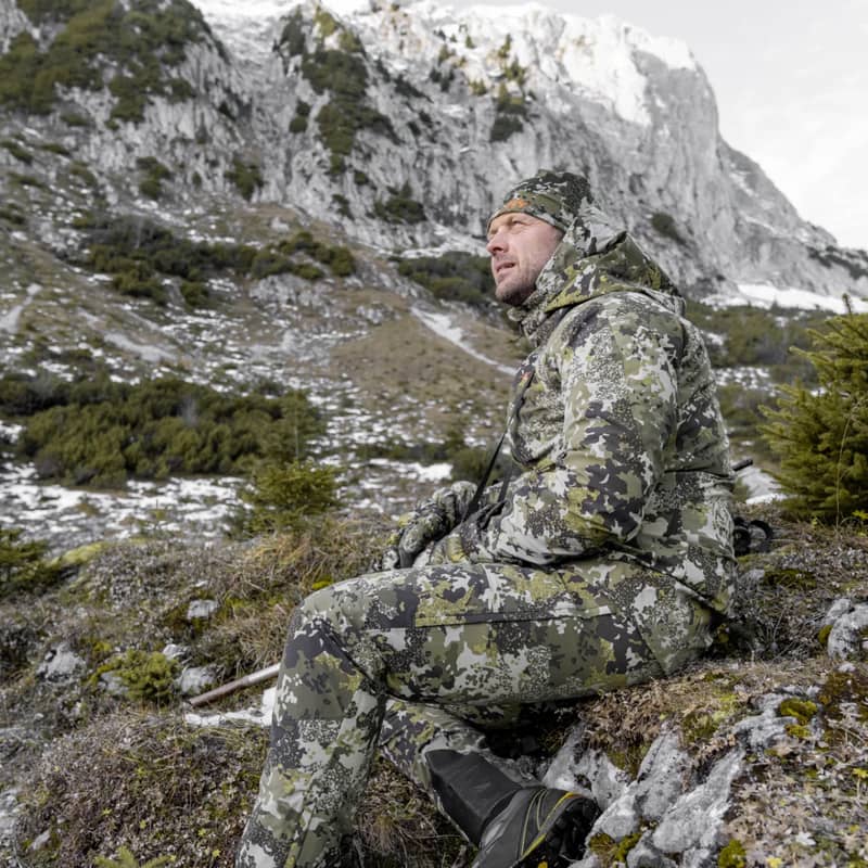 Blaser Herrjacka Resist 3L Huntec Camouflage På Modell 2