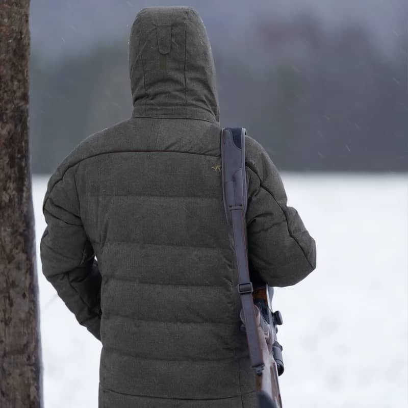 Blaser Herr Vintage Radiation Dunjacka Olivgrön Melange Svart På Modell 3