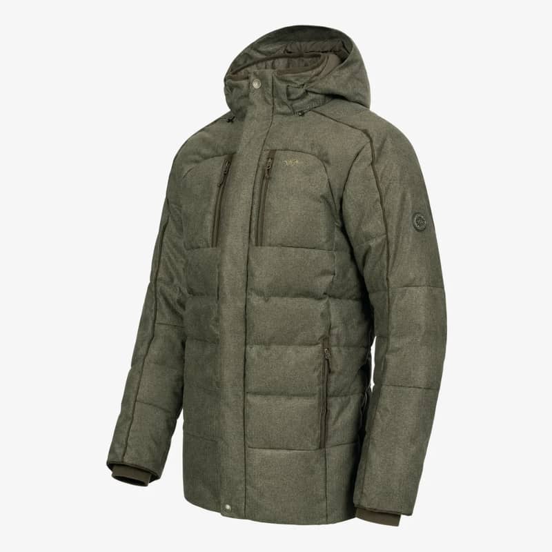 Blaser Herr Vintage Radiation Dunjacka Olivgrön Melange Svart Vänster