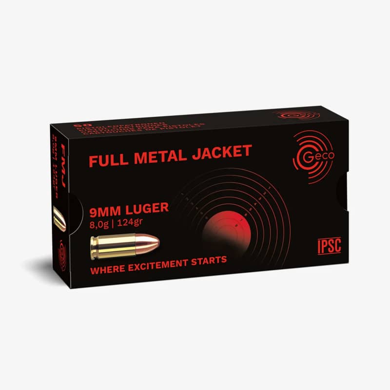 Geco 9mm Luger FMJ 124 Grain ask