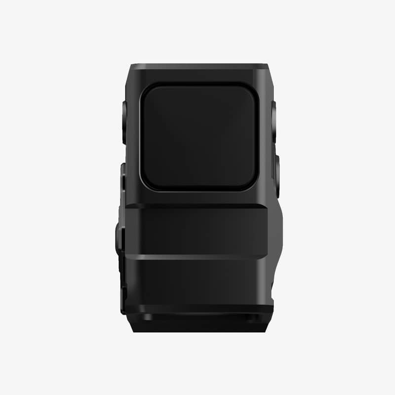 Baksidan av ett Aimpoint COA R 3.5 MOA rödpunktsikte på vit bakgrund.