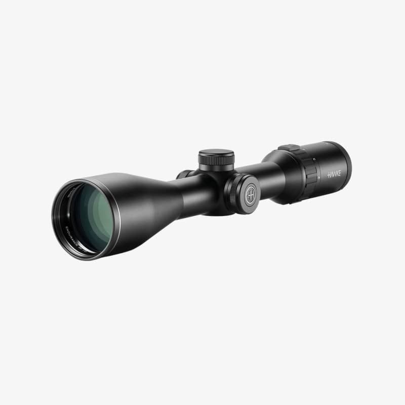Hawke Endurance 30 FD 2-12x50 LR2 kikarsikte sett snett framifrån