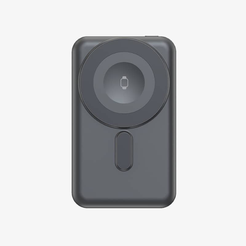Hunter Powerbank BP-Slim 2 sedd framifrån med magnetisk yta för trådlös laddning.