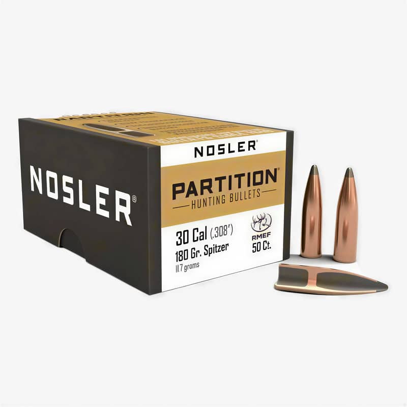 Nosler Partition Kulor .30 50st – 150, 165 & 180 gr