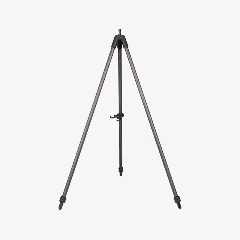 spartan-springbok-tripod-framifran Spartan Springbok stativ i kolfiber sett framifrån mot vit bakgrund