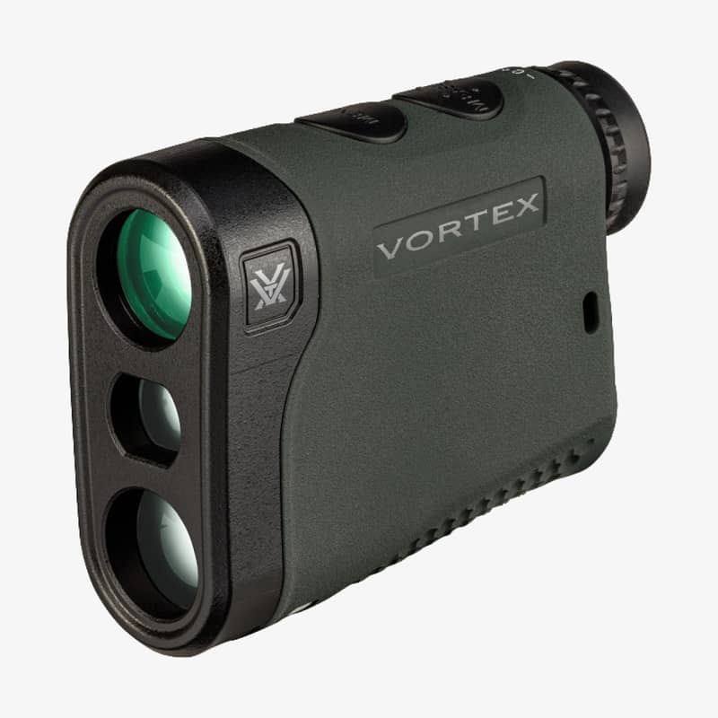 vortex-triumph-850-avstandsmatare-vinklad Vortex Triumph 850 avståndsmätare med 5x förstoring och räckvidd upp till 780 meter, visad i vinklad framifrånvy