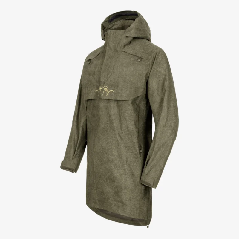 Blaser Herr Anorak Vintage Smock Laurent Olivgrön Melange Svart Vänster