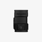 Aimpoint Acro C-2 3,5 MOA rödpunktsikte i vinkel sedd ovanifrån med logotyp.