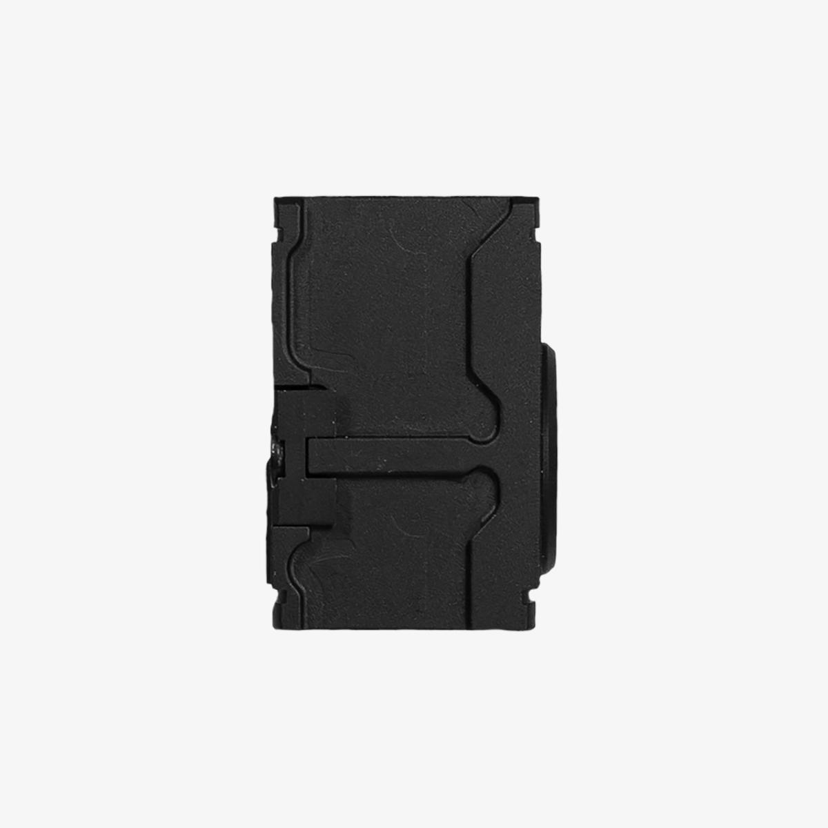 Aimpoint Acro C-2 underifrån Aimpoint Acro C-2 rödpunktsikte sett underifrån med integrerat Acro-fästesgränssnitt