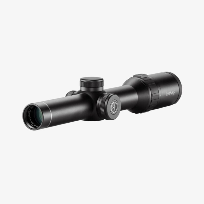 hawke-endurance-30-fd-1-6x24-kikaresikte-vinklad-vy Hawke Endurance 30 FD 1-6x24 L4A kikaresikte sett från en vinklad sida framifrån